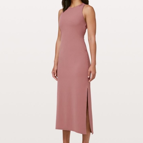 Get going dress maxi red dust lululemon size 10 - Picture 2 of 7